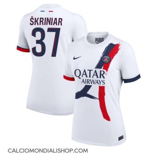 Maglie da calcio Paris Saint-Germain Milan Skriniar #37 Seconda Maglia Femminile 2024-25 Manica Corta